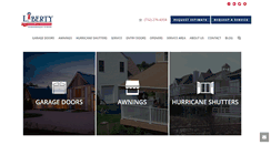 Desktop Screenshot of libertydoorandawning.com